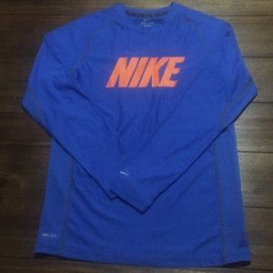 NIKE DRI FIT athletic shirt in royal blue
